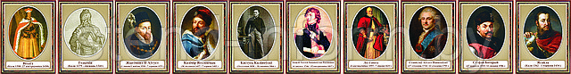 Портреты исторических деятелей РБ (р-р 25*40 см) без борта, за шт - фото 1 - id-p2145699