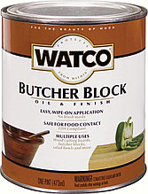 Масло для дерева Watco® Butcher Block Oil & Finish для контактов с едой