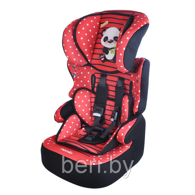 NANIA BELINE SP Автокресло 9-36кг PANDA RED красный