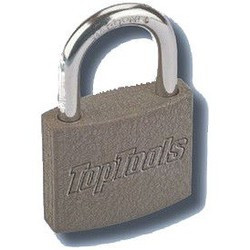 Замок висячий чугунный 75 мм. 2 ключа Top Tools 90U304 - фото 1 - id-p56023495