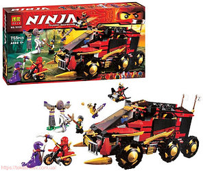 Конструктор Bela Ninja 10325 "Мобильная база Ниндзя" (аналог Lego Ninjago 70750) 755 деталей