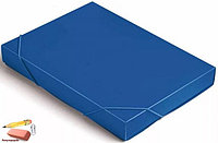 Папка короб на резинке А4, 40 мм., пластик, синяя