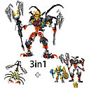 Конструктор Bionicle Воин 3 в 1, 711-2  аналог Лего (LEGO) Бионикл, фото 2