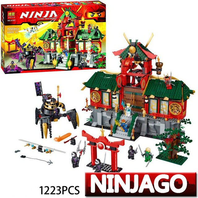 Конструктор Bela Ninja 9797 "Битва за город" (аналог Lego Ninjago 70728) 1223 детали - фото 1 - id-p56049503