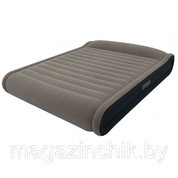 Надувная кровать Intex Deluxe Mid Rise Pillow Rest Bed 67726 203х152х41, электронасос в комплекте. - фото 1 - id-p2150352