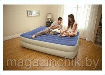 Надувная кровать Intex Pillow Rest Raised Bed 67714 203х152х47, встроенный электронасос - фото 1 - id-p2150363