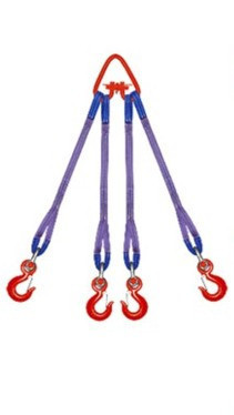 Стропы грузовые текстильные четырехветвевые (Полиамид РА, Россия)