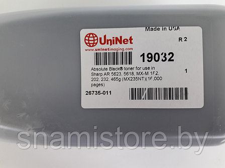 Тонер Sharp AR 5623, 5618, MX-M 182, 202, 232    465гр. бутылка (Absolute Black) (MX235NT) (16,000 стр.) 19032, фото 2