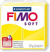 Пластика - полимерная глина FIMO Soft 57г лимонный (8020-10)