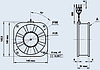 Вентилятор 1,25ЭВ-2,8-6-3270 У4 трехфазный промышленного назначения, фото 2
