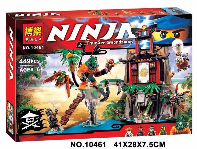 Конструктор Bela Ninja 10461 "Тигровый остров вдов" (аналог Lego Ninjago 70604) 449 деталей - фото 2 - id-p56397082