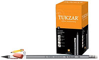 Карандаш чернографитный Tukzar TZ 6008 Silver-Black шестигранный, HB, заточенный