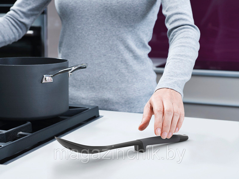 Набор из 6 кухонных инструментов Elevate с щипцами на подставке серый 10151 - фото 3 - id-p56399264