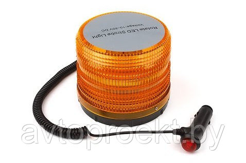 Мигалка светодиодная желтая 36 LED магнитная 12V/24V - фото 1 - id-p56405511