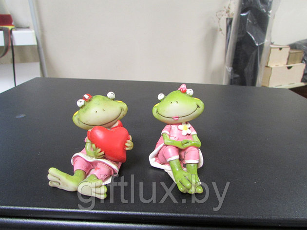 4716 Фигурка Влюбленные жабки, 6*4 см, фото 2