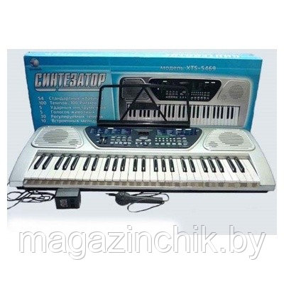 Детский электронный синтезатор пианино с микрофоном XTS-5469