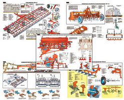 Плакаты ПРОФТЕХ "Машины для основной и предпосевной обработки почвы" (20 пл, винил, 70х100)