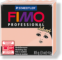 Пластика - полимерная глина FIMO Professional Doll art 85г полупрозрачный розовый (8027-432)