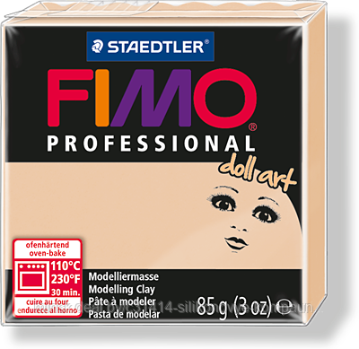 Пластика - полимерная глина FIMO Professional Doll art  85г непрозрачный песочный (8027-45)