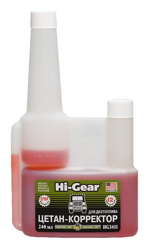 HI-GEAR HG3411 Цетан-корректор для дизельного топлива с SMT² 240мл