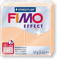 Пластика - полимерная глина FIMO Effect пастельный 57г персиковый (8020-405)
