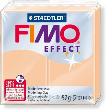 Пластика - полимерная глина FIMO Effect пастельный 57г персиковый (8020-405) - фото 1 - id-p56667146