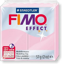 Пластика - полимерная глина FIMO Effect пастельный 57г розовый (8020-205)