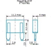 55.3722 Предохранители Мини ( 1А, 2А , 3А, 4А, 5А, 7,5А, 10А,15А, 20А, 25А, 30А)
