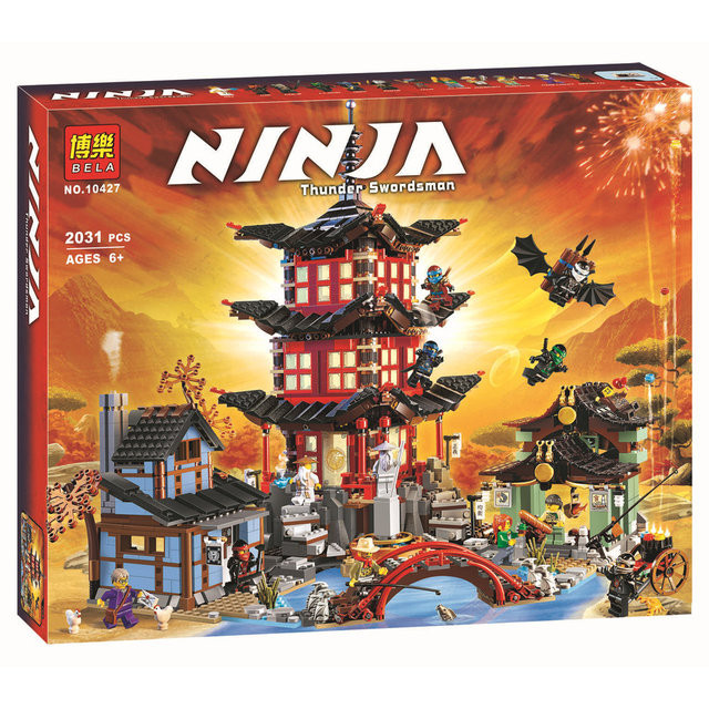 Конструктор Bela Ninja 10427 "Храм Аэроджитсу" (аналог Lego Ninjago 70751) 2031 деталь - фото 1 - id-p56823382