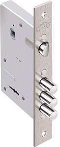Замок врезной Кремень 1.04.27 никель, сувальдный