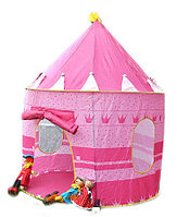 Детская игровая Палатка Замок Шатер,  домик игровой розовый (диаметр: 105 см, высота: 135 см)