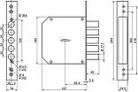 Бордер (Border) Замок врезной ЗВ8-6КЛ.5/15, фото 2