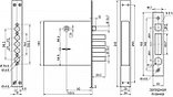 Бордер (Border) Замок врезной ЗВ 9-8 МК4Т универсальный, фото 2