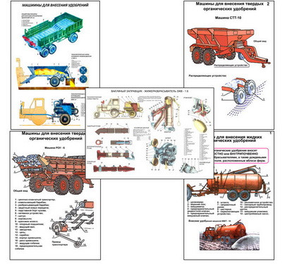 Плакаты ПРОФТЕХ "Машины и технология для внесения органических удобрений" (8 пл, винил, 70х100) - фото 1 - id-p56926322