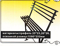 Скамья со спинкой 2