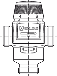 Термостатический смесительный клапан ESBE серии VTA572, фото 2