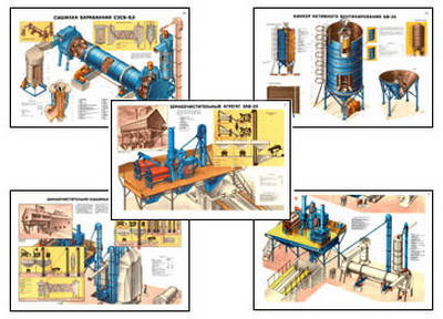Плакаты ПРОФТЕХ "Оборуд., агрег., компл. для обраб. семен. и прод. зерна" (32 пл, винил, 70х100) - фото 1 - id-p56998991