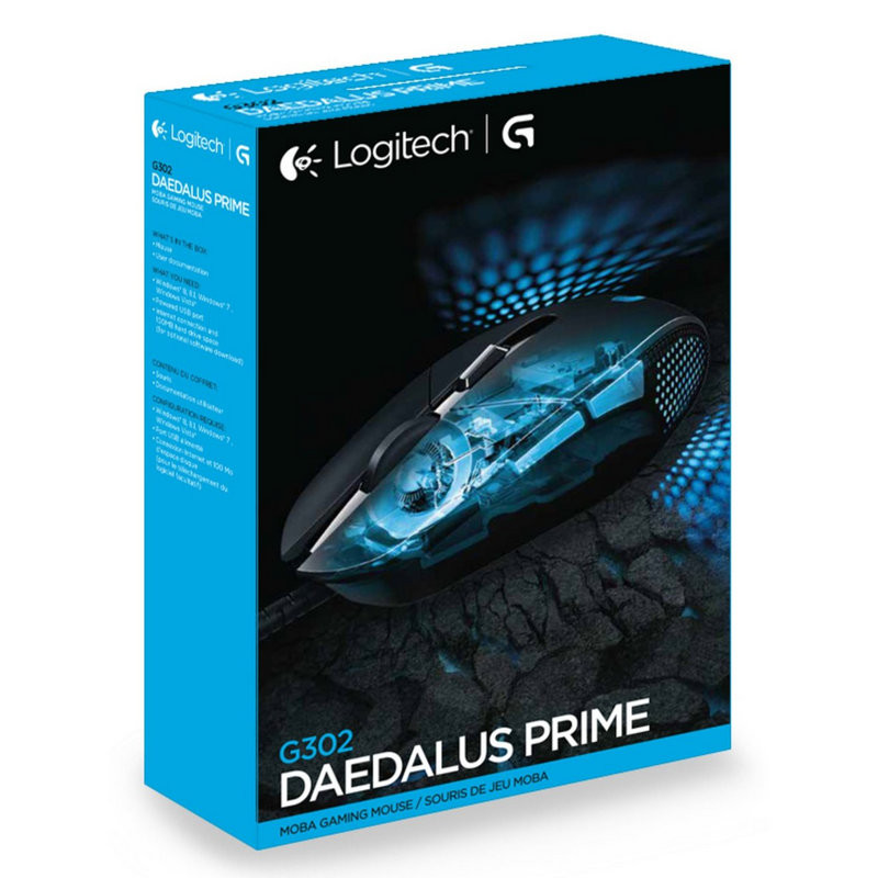 Проводная оптическая игровая мышь Logitech G302 Daedalus Prime, 6 кнопок, 240-4000dpi - фото 4 - id-p57307217