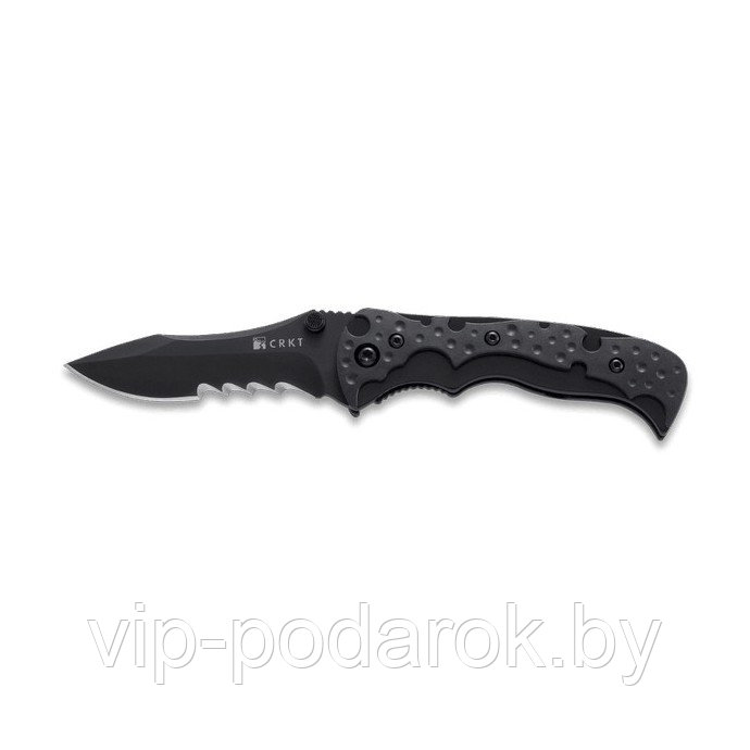 Полуавтоматический складной нож Mini My Tighe Black Combo Edge - фото 1 - id-p57833182