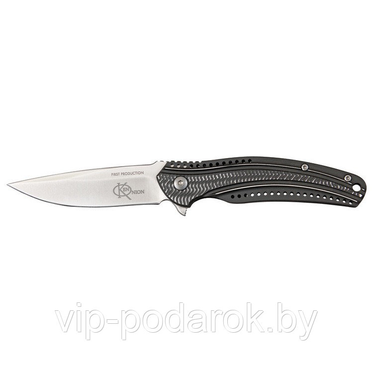 Складной нож Ripple 2 Charcoal Stainless Handle (IKBS® Flipper) - фото 1 - id-p57833211