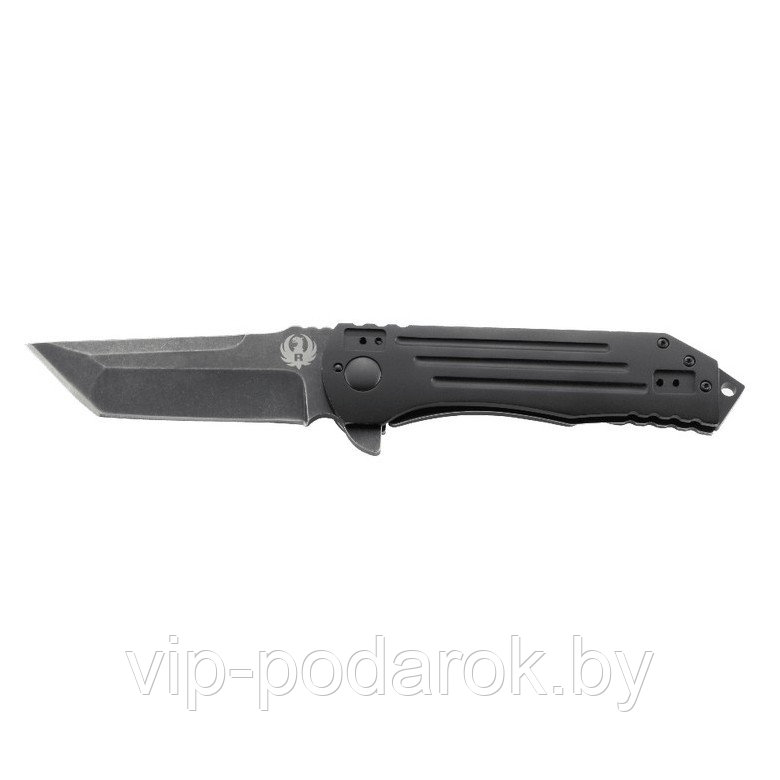 Складной нож Ruger Knives 2-Stage Flipper Blackwashed Plain Blade - фото 1 - id-p57833235