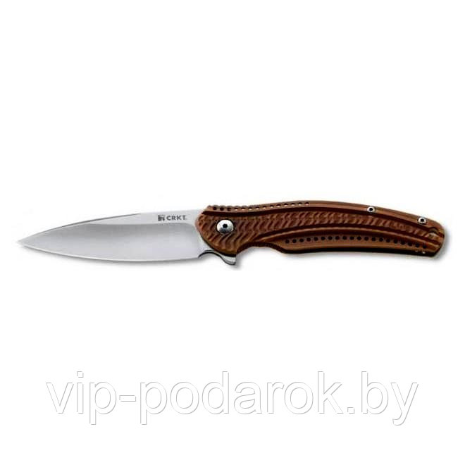 Складной нож Ripple 2 Bronze Coating Stainless Steel Handle (IKBS® Flipper) - фото 1 - id-p57833250