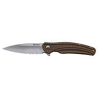 Складной нож Ripple Combo Edge Bronze Coating Stainless Steel Handle (IKBS® Flipper)