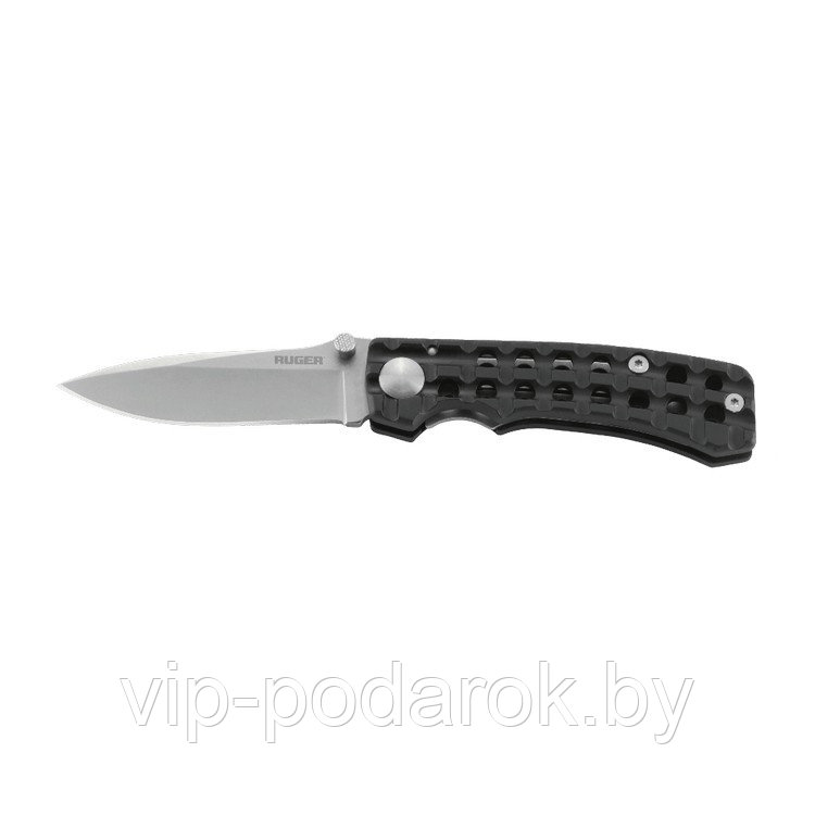 Складной нож Ruger Knives Go-N-Heavy Compact Tactical Folder Bill Harsey Design Stonewashed Plain Blade - фото 1 - id-p57833271