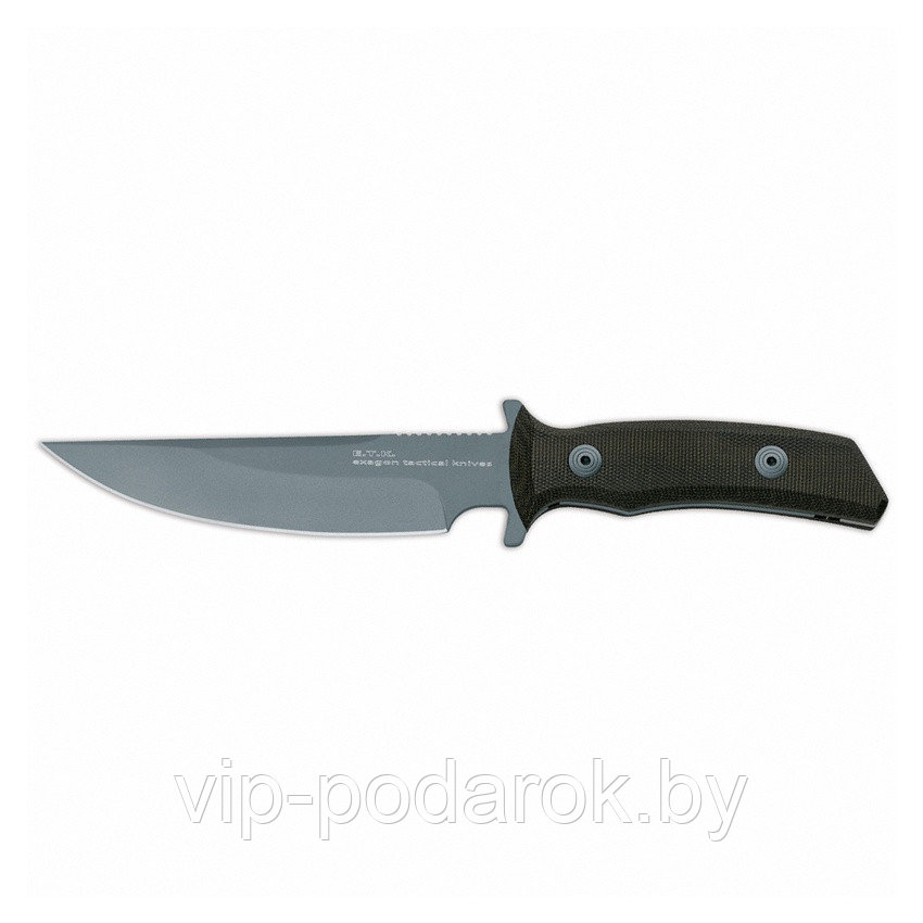 Нож с фиксированным клинком E.T.K. Exagon Tactical Knife Green Micarta Handle - фото 1 - id-p57833502