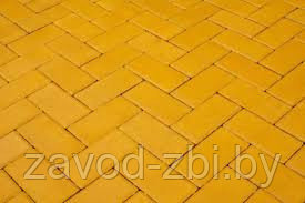 Плитка тротуарная "Прямоугольник"-6 желтая, фото 2
