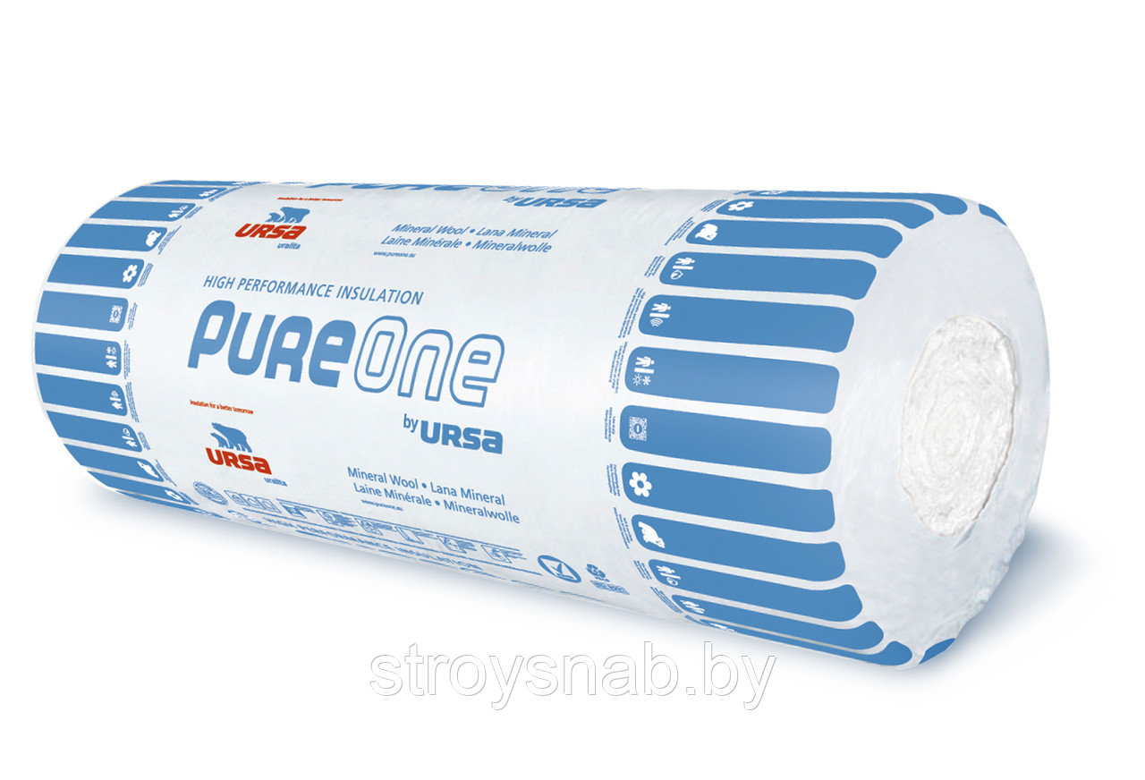 МАТЫ ТЕПЛОИЗОЛЯЦИОННЫЕ URSA PureOne 37 RN (1) 10000-1200-100. Цена за уп.