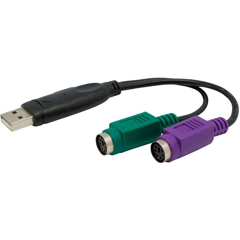 Адаптер USB - 2xPS/2 (для подключения PS/2 клавиатуры и мыши к USB порту) PS2