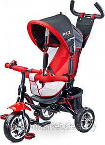 Детский трехколесный велосипед с колесами EVA Timmy Toyz by Caretero красный