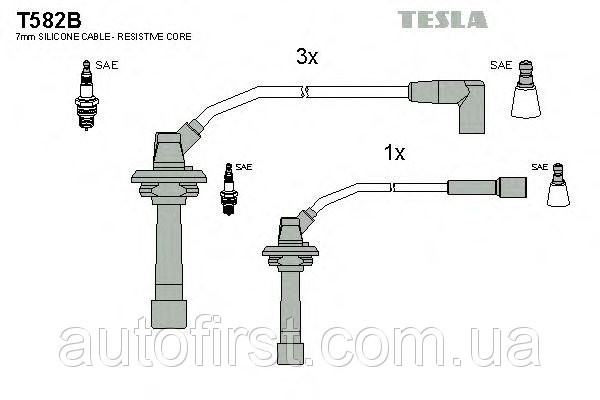 Высоковольтные провода TESLA Subaru Impreza/Forester 2.0T 94-07 - фото 1 - id-p58167265